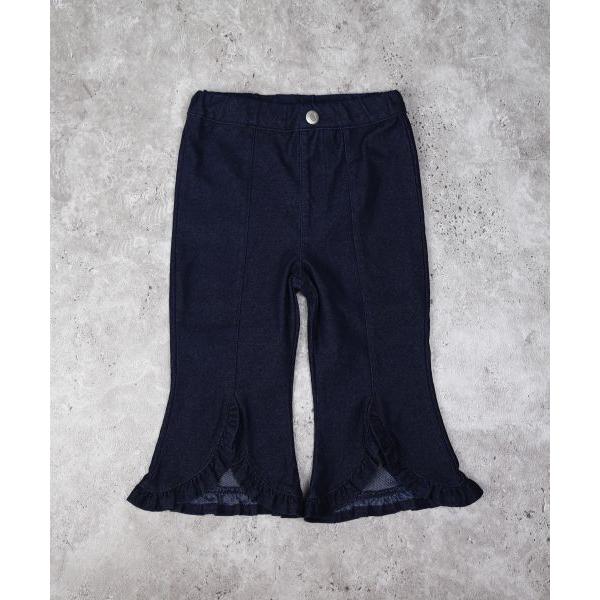 ラ・ポシェ・ビスキュイ　La poche biscuit　 ブーツカット　デニム　7分丈 パンツ(110・120・130・140)子ども服　女の子　キッズ　ズボン　フリル | la poche biscuit | 04
