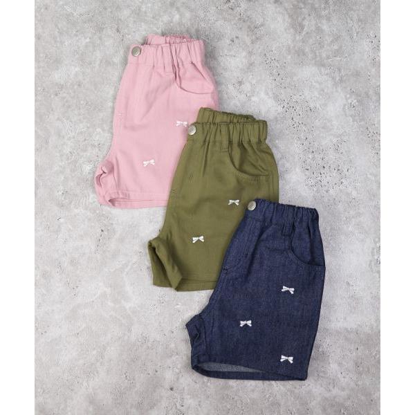 ラ・ポシェ・ビスキュイ　La poche biscuit　リボン　刺繍　ショートパンツ (110・120・130・140)子ども服　女の子　小学生　キッズ　LP25ES030　ズボン | la poche biscuit | 05