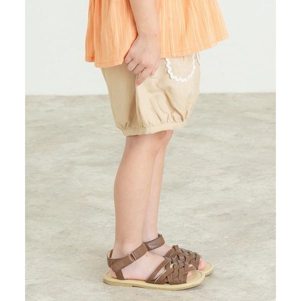 ラ・ポシェ・ビスキュイ　La poche biscuit　 かぼちゃ ショートパンツ(110・120・130・140)子ども服　女の子　キッズ　ズボン　短パン　花柄　ポケット付き | la poche biscuit | 02