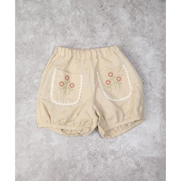 ラ・ポシェ・ビスキュイ　La poche biscuit　 かぼちゃ ショートパンツ(110・120・130・140)子ども服　女の子　キッズ　ズボン　短パン　花柄　ポケット付き | la poche biscuit | 04