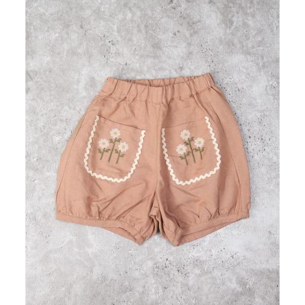 ラ・ポシェ・ビスキュイ　La poche biscuit　 かぼちゃ ショートパンツ(110・120・130・140)子ども服　女の子　キッズ　ズボン　短パン　花柄　ポケット付き | la poche biscuit | 05