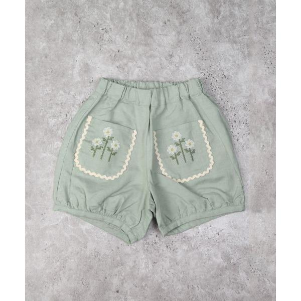 ラ・ポシェ・ビスキュイ　La poche biscuit　 かぼちゃ ショートパンツ(110・120・130・140)子ども服　女の子　キッズ　ズボン　短パン　花柄　ポケット付き | la poche biscuit | 07