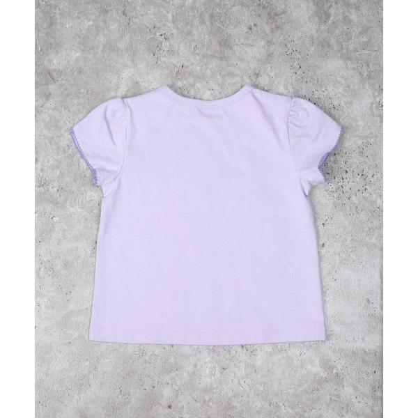 ●50％OFFセール●ラ・ポシェ・ビスキュイ　La poche biscuit　うさぎ 半袖 Tシャツ(110・120・130・140）子ども服　小学生　キッズ　女の子　ラベンダー　アイ | la poche biscuit | 03
