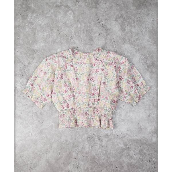 ラ・ポシェ・ビスキュイ　La poche biscuit　花総柄　ブラウス( 110・120・130・140 ）子ども服　小学生　キッズ　女の子　半袖　トップス　セットアップ | la poche biscuit | 04