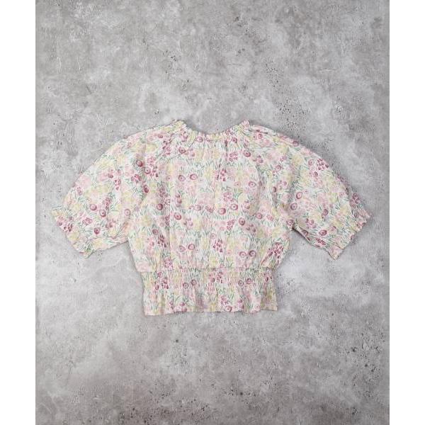 ラ・ポシェ・ビスキュイ　La poche biscuit　花総柄　ブラウス( 110・120・130・140 ）子ども服　小学生　キッズ　女の子　半袖　トップス　セットアップ | la poche biscuit | 05