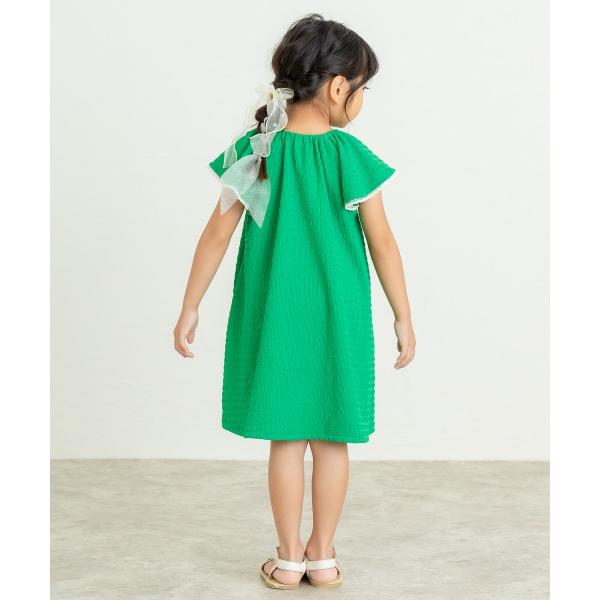 ラ・ポシェ・ビスキュイ　La poche biscuit　フリル　ワンピース( 110・120・130・140 ）子ども服　小学生　キッズ　女の子　グリーン　レッド　ガーリー | la poche biscuit | 05