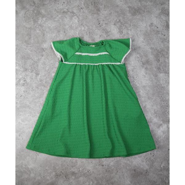 ラ・ポシェ・ビスキュイ　La poche biscuit　フリル　ワンピース( 110・120・130・140 ）子ども服　小学生　キッズ　女の子　グリーン　レッド　ガーリー | la poche biscuit | 06