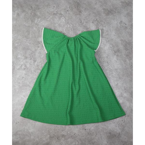 ラ・ポシェ・ビスキュイ　La poche biscuit　フリル　ワンピース( 110・120・130・140 ）子ども服　小学生　キッズ　女の子　グリーン　レッド　ガーリー | la poche biscuit | 07