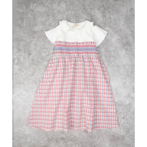 ラ・ポシェ・ビスキュイ　La poche biscuit　小花柄　丸襟　半袖　ワンピース( 110・120・130・140 ）子ども服　小学生　キッズ　女の子　可愛い | la poche biscuit | 02