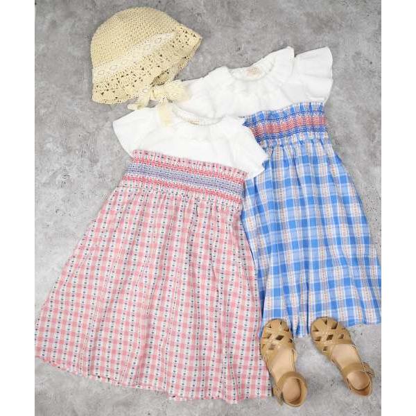 ラ・ポシェ・ビスキュイ　La poche biscuit　小花柄　丸襟　半袖　ワンピース( 110・120・130・140 ）子ども服　小学生　キッズ　女の子　可愛い | la poche biscuit | 04