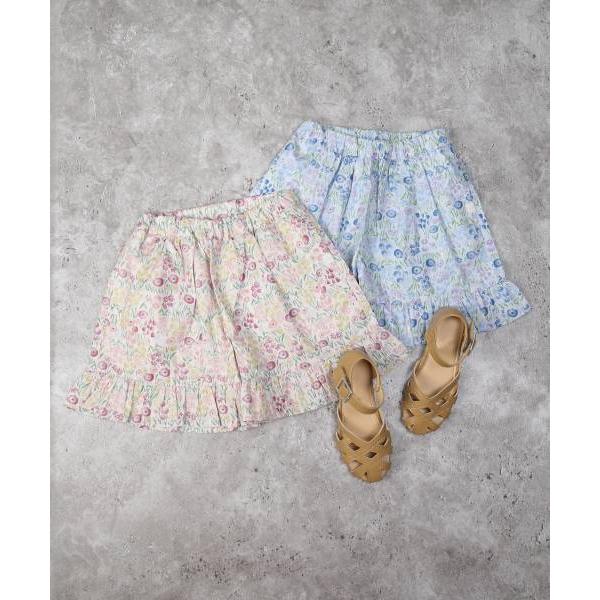 ラ・ポシェ・ビスキュイ　La poche biscuit　花総柄　キュロット( 110・120・130・140 ）子ども服　キッズ　女の子　パンツ　ズボン　夏　セットアップ | la poche biscuit | 10