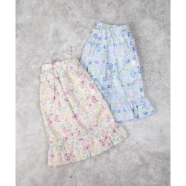 ラ・ポシェ・ビスキュイ　La poche biscuit　花総柄　キュロット( 110・120・130・140 ）子ども服　キッズ　女の子　パンツ　ズボン　夏　セットアップ | la poche biscuit | 09