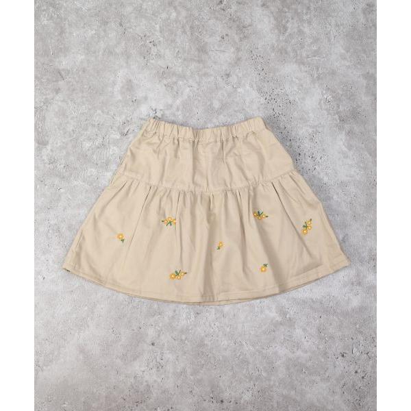 ラ・ポシェ・ビスキュイ　La poche biscuit　お花刺繍　フレアスカート ( 110・120・130・140 ）子ども服　小学生　キッズ　女の子　可愛い　ポケット付 | la poche biscuit | 05