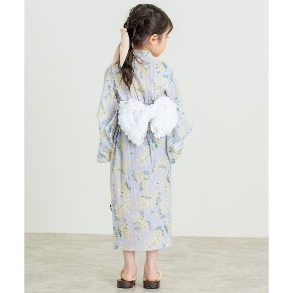 ●50％OFFセール●ラ　ポシェ　ビスキュイ　La poche biscuit　ミモザ柄　浴衣  （  110　120　130　140  ）小学生　キッズ　ジュニア　女の子　花柄  セット | la poche biscuit | 04