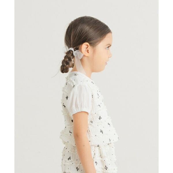 ●50％OFFセール●ラ・ポシェ・ビスキュイ　La poche biscuit　フリル 半袖Tシャツ  (110・120・130・140) 子ども服　キッズ　小学生　女の子　ピンク　アイボリ | la poche biscuit | 02