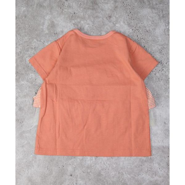 ラ・ポシェ・ビスキュイ　La poche biscuit　レースチェックフリル　半袖　Tシャツ (110・120・130・140） キッズ　小学生　女の子　LP25MS008 | la poche biscuit | 07