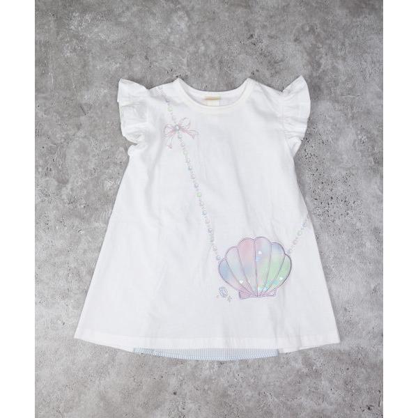ラ・ポシェ・ビスキュイ　La poche biscuit　貝殻ポシェット　チュニック　 (90・100・110・120・130・140） 半袖　Tシャツ　幼児　キッズ　小学生　女の子 | la poche biscuit | 03