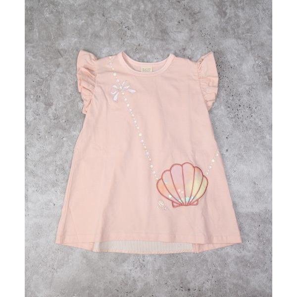 ラ・ポシェ・ビスキュイ　La poche biscuit　貝殻ポシェット　チュニック　 (90・100・110・120・130・140） 半袖　Tシャツ　幼児　キッズ　小学生　女の子 | la poche biscuit | 04