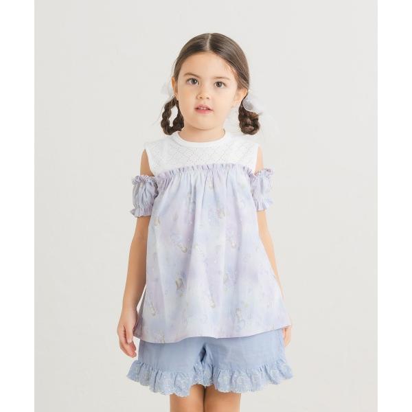 ラ・ポシェ・ビスキュイ　La poche biscuit　マーメイド　総柄　チュニック　 (90・100・110・120・130・140） 半袖　Tシャツ　幼児　キッズ　小学生　女の子 | la poche biscuit | 02