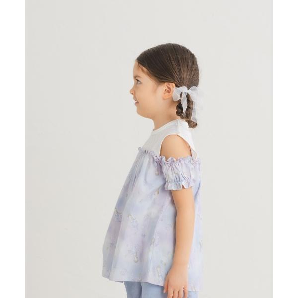 ラ・ポシェ・ビスキュイ　La poche biscuit　マーメイド　総柄　チュニック　 (90・100・110・120・130・140） 半袖　Tシャツ　幼児　キッズ　小学生　女の子 | la poche biscuit | 03