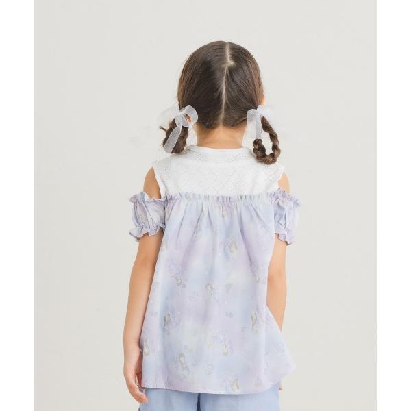 ラ・ポシェ・ビスキュイ　La poche biscuit　マーメイド　総柄　チュニック　 (90・100・110・120・130・140） 半袖　Tシャツ　幼児　キッズ　小学生　女の子 | la poche biscuit | 04