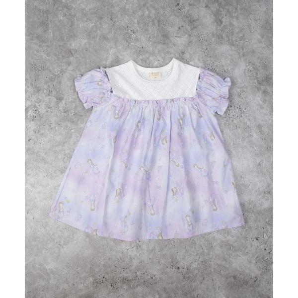 ラ・ポシェ・ビスキュイ　La poche biscuit　マーメイド　総柄　チュニック　 (90・100・110・120・130・140） 半袖　Tシャツ　幼児　キッズ　小学生　女の子 | la poche biscuit | 06