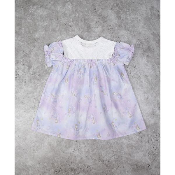 ラ・ポシェ・ビスキュイ　La poche biscuit　マーメイド　総柄　チュニック　 (90・100・110・120・130・140） 半袖　Tシャツ　幼児　キッズ　小学生　女の子 | la poche biscuit | 07