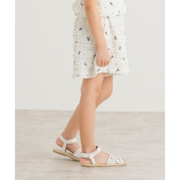 ラ・ポシェ・ビスキュイ　La poche biscuit　フリル　キュロット (110・120・130・140) 子ども服　キッズ　小学生　女の子　ショートパンツ　ズボン | la poche biscuit | 02