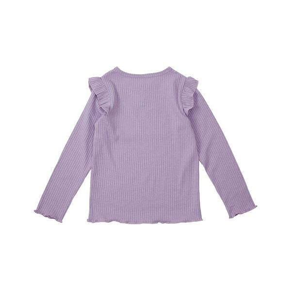 ●50％OFFセール●ラ・ポシェ・ビスキュイ　La poche biscuit　 肩フリル長袖Tシャツ(90・100・110・120・130・140)女の子　　ロンT | la poche biscuit | 06