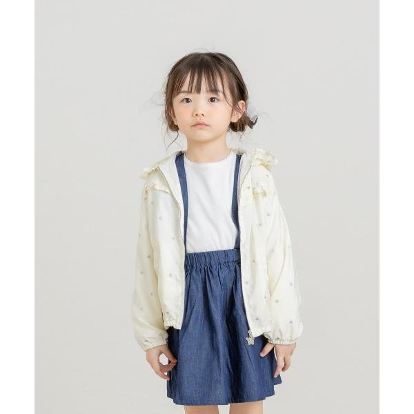 ●50％OFFセール●ラ・ポシェ・ビスキュイ　La poche biscuit　ハート総柄タフタジャケット(90・100・110・120・130・140)女の子　キッズ　羽織り | la poche biscuit | 01