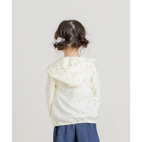●50％OFFセール●ラ・ポシェ・ビスキュイ　La poche biscuit　ハート総柄タフタジャケット(90・100・110・120・130・140)女の子　キッズ　羽織り | la poche biscuit | 04