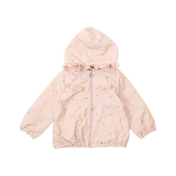 ●50％OFFセール●ラ・ポシェ・ビスキュイ　La poche biscuit　ハート総柄タフタジャケット(90・100・110・120・130・140)女の子　キッズ　羽織り | la poche biscuit | 07