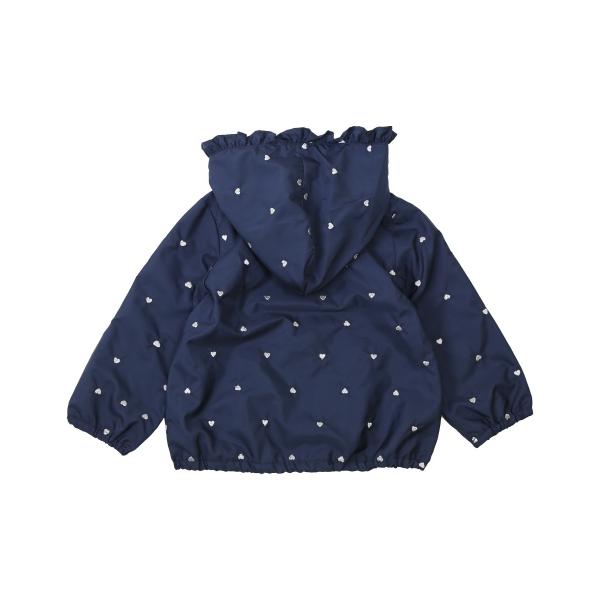 ●50％OFFセール●ラ・ポシェ・ビスキュイ　La poche biscuit　ハート総柄タフタジャケット(90・100・110・120・130・140)女の子　キッズ　羽織り | la poche biscuit | 08