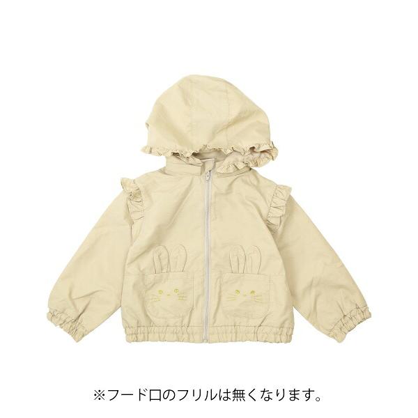 ●50％OFFセール●ラ・ポシェ・ビスキュイ　La poche biscuit　うさぎウインドブレーカー(90・100・110・120・130・140)女の子　キッズ　羽織り | la poche biscuit | 05