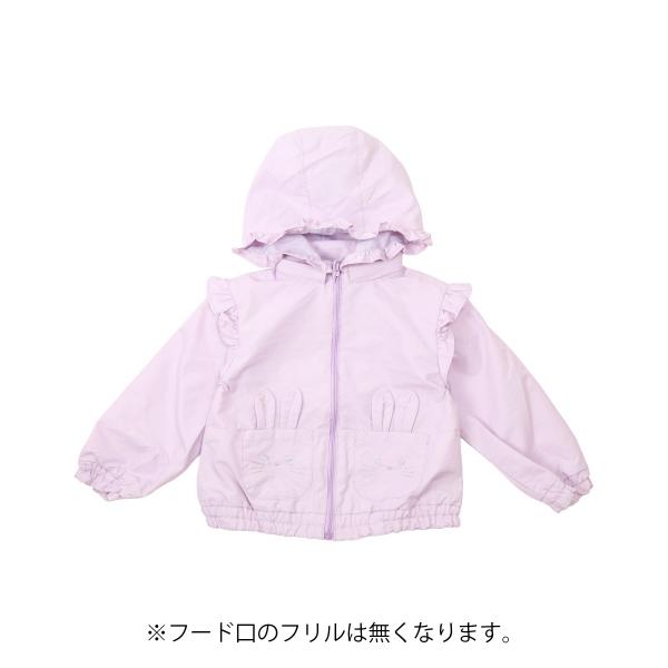 ●50％OFFセール●ラ・ポシェ・ビスキュイ　La poche biscuit　うさぎウインドブレーカー(90・100・110・120・130・140)女の子　キッズ　羽織り | la poche biscuit | 07