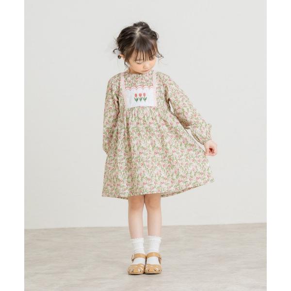 ●50％OFFセール●ラ・ポシェ・ビスキュイ　La poche biscuit　チューリップワンピース(90・100・110・120・130・140)女の子　　可愛い　お花 | la poche biscuit | 01