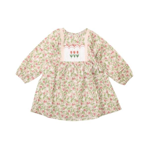●50％OFFセール●ラ・ポシェ・ビスキュイ　La poche biscuit　チューリップワンピース(90・100・110・120・130・140)女の子　　可愛い　お花 | la poche biscuit | 06