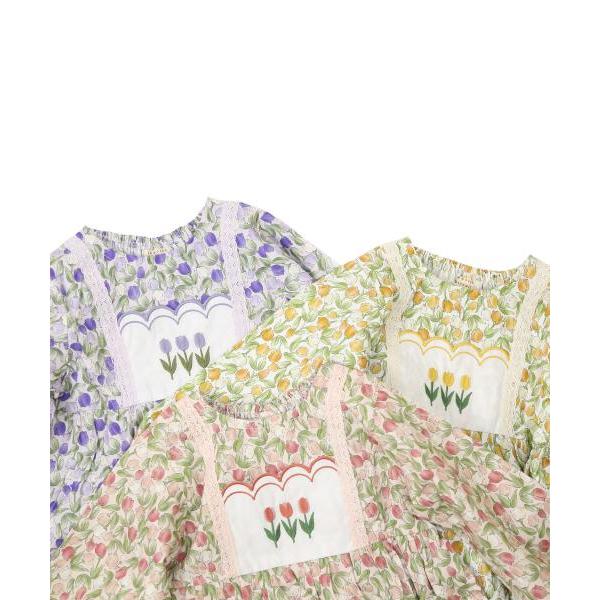●50％OFFセール●ラ・ポシェ・ビスキュイ　La poche biscuit　チューリップワンピース(90・100・110・120・130・140)女の子　　可愛い　お花 | la poche biscuit | 09