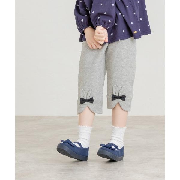●50％OFFセール●ラ・ポシェ・ビスキュイ　La poche biscuit　裾うさぎパンツ　7分丈(90・100・110・120・130・140)女の子　キッズ　ズボン | la poche biscuit | 01