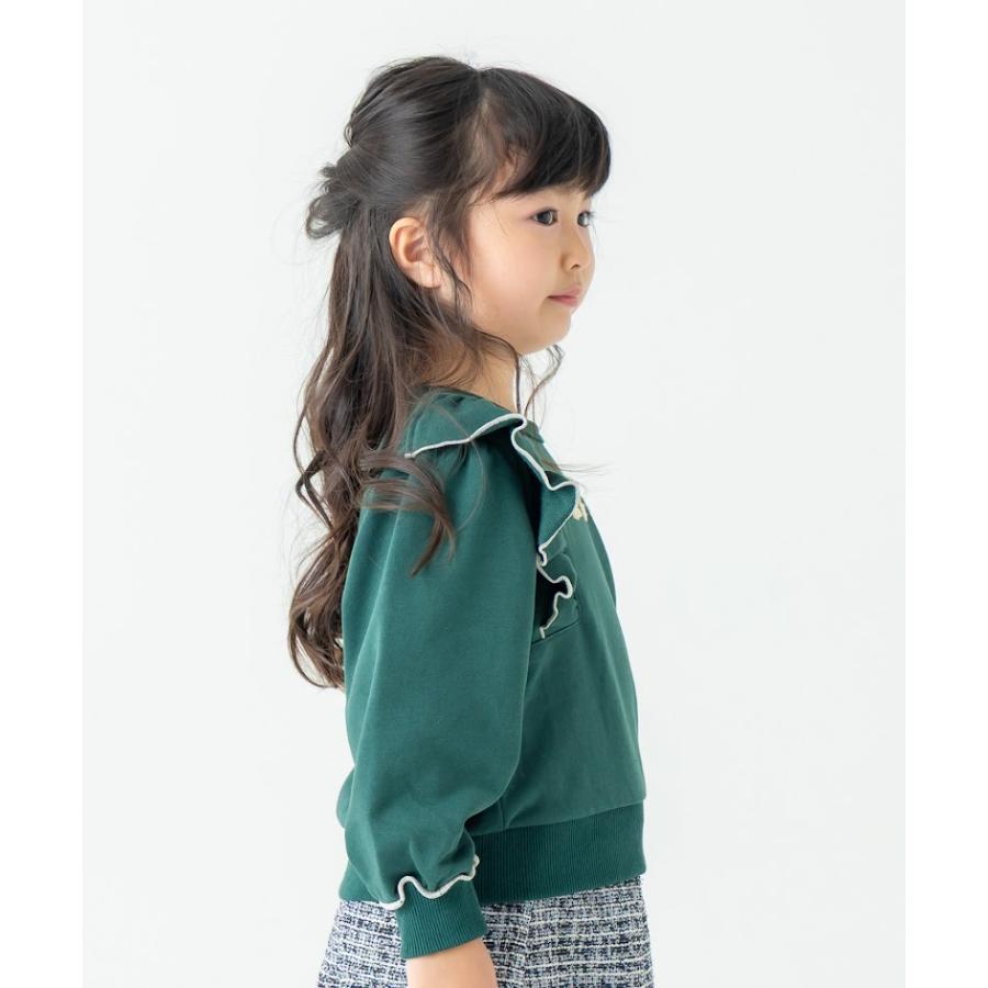 ●50％OFFセール●  ラポシェビスキュイ La poche biscuit デイジー刺繍トレーナー ( 90 100 110 120 130 140 ) 子ども服 女の子 アウトレット | la poche biscuit | 06