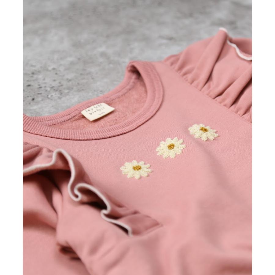 ●50％OFFセール●  ラポシェビスキュイ La poche biscuit デイジー刺繍トレーナー ( 90 100 110 120 130 140 ) 子ども服 女の子 アウトレット | la poche biscuit | 08