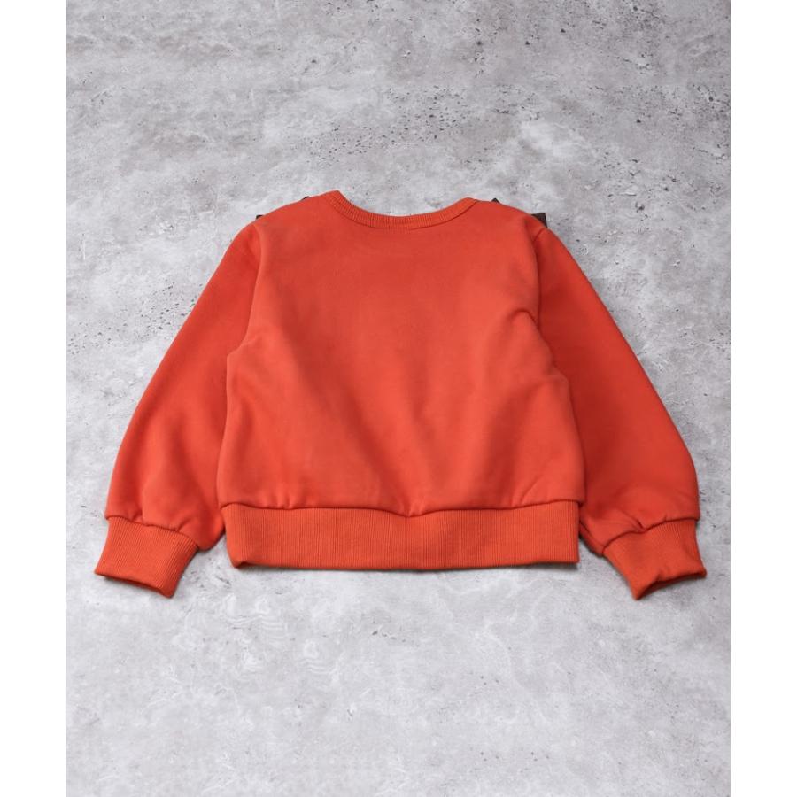 ●50％OFFセール●  ラポシェビスキュイ La poche biscuit テディベアアップリケスウェット(裏起毛) ( 90 100 110 120 130 140 )  アウトレット | la poche biscuit | 03