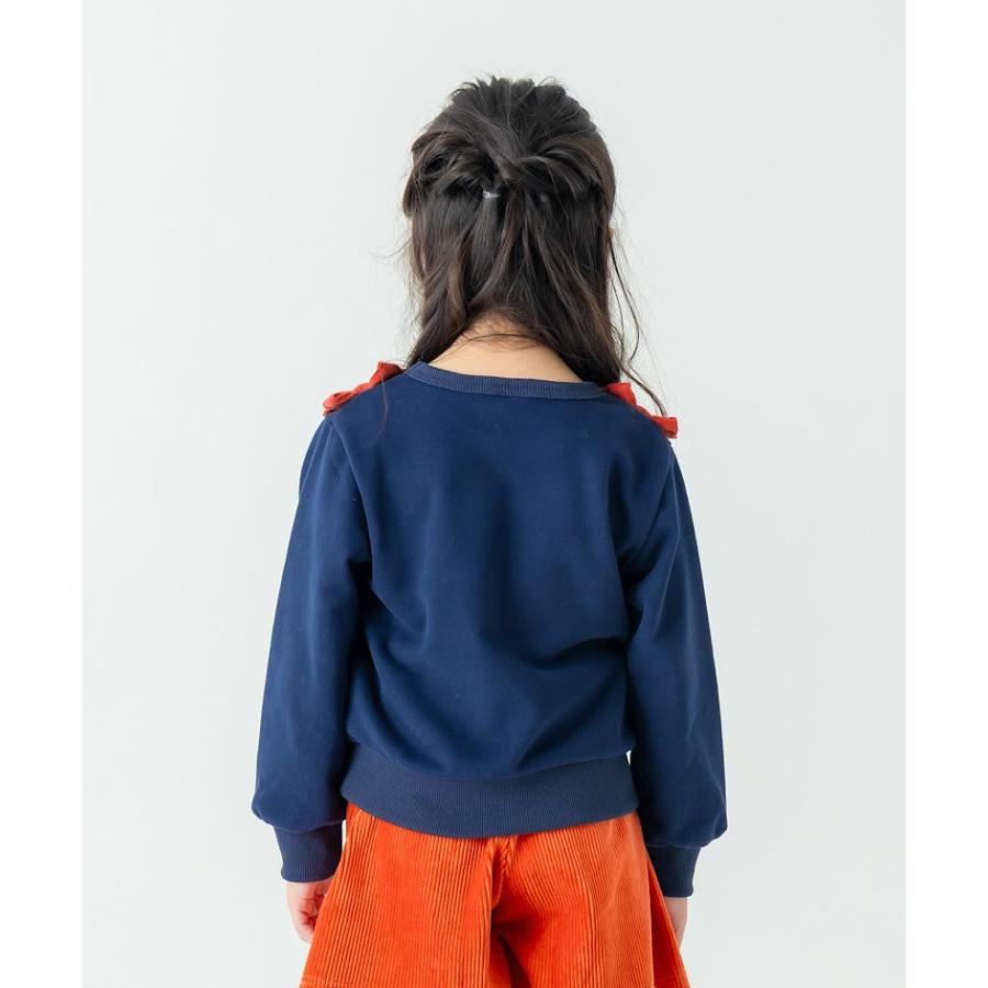 ●50％OFFセール●  ラポシェビスキュイ La poche biscuit テディベアアップリケスウェット(裏起毛) ( 90 100 110 120 130 140 )  アウトレット | la poche biscuit | 06