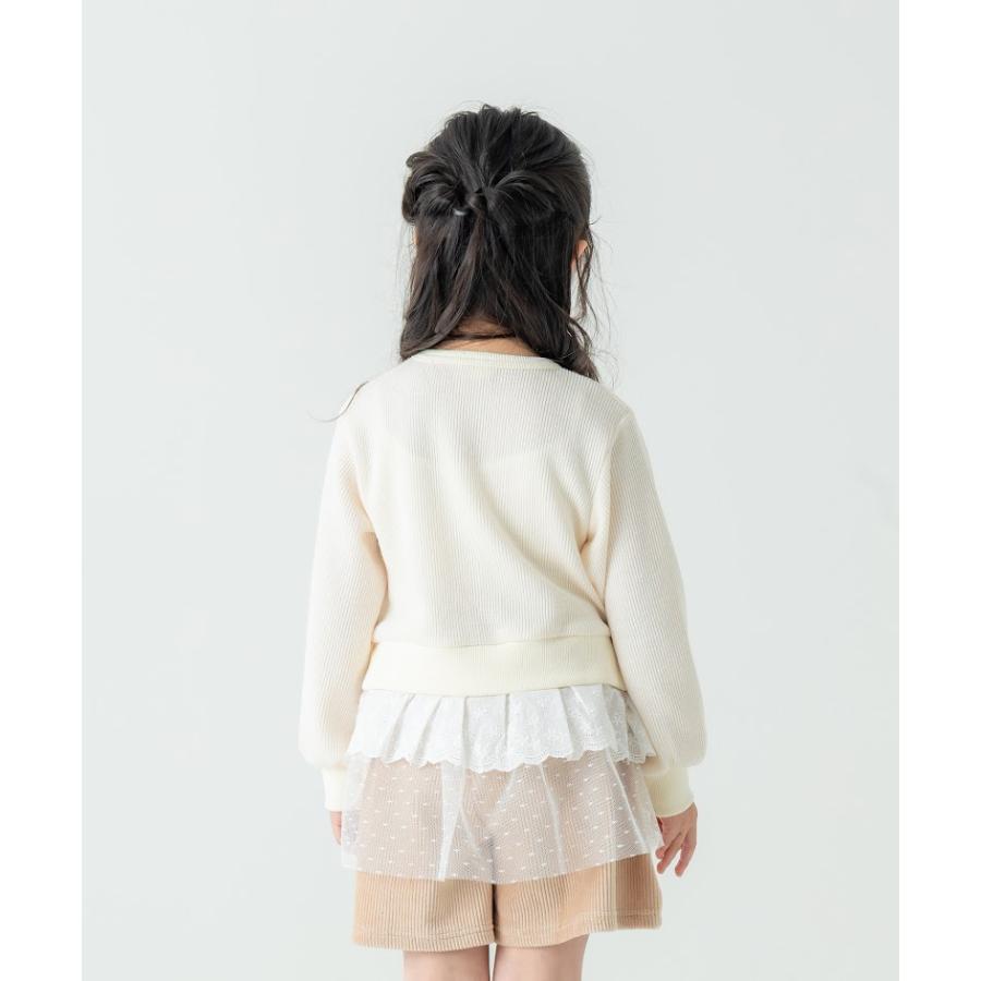 ●50％OFFセール●  ラポシェビスキュイ La poche biscuit チェックリボン付きチュールチュニック ( 90 100 110 120 130 140 )  アウトレット | la poche biscuit | 07