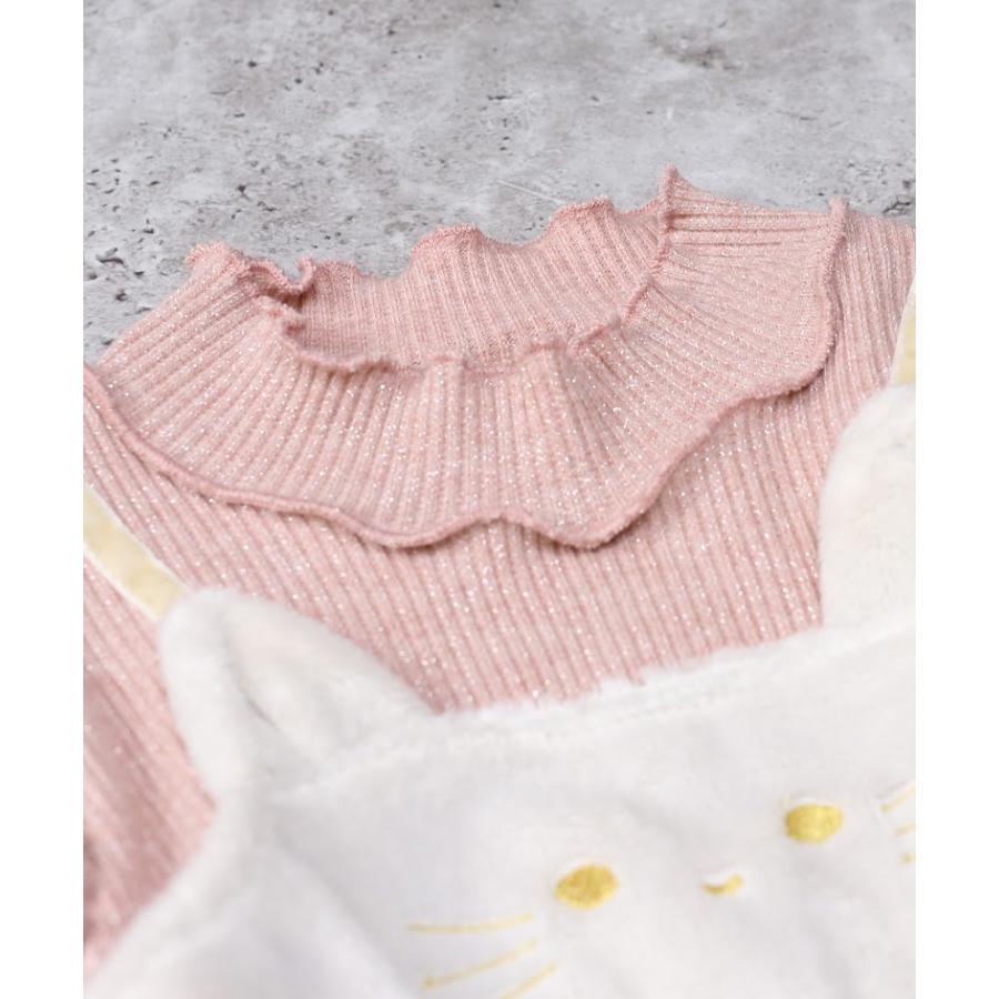 ●50％OFFセール●  ラポシェビスキュイ La poche biscuit ねこチュニック ( 90 100 110 120 130 140 ) 子ども服 幼児 キッズ アウトレット | la poche biscuit | 04