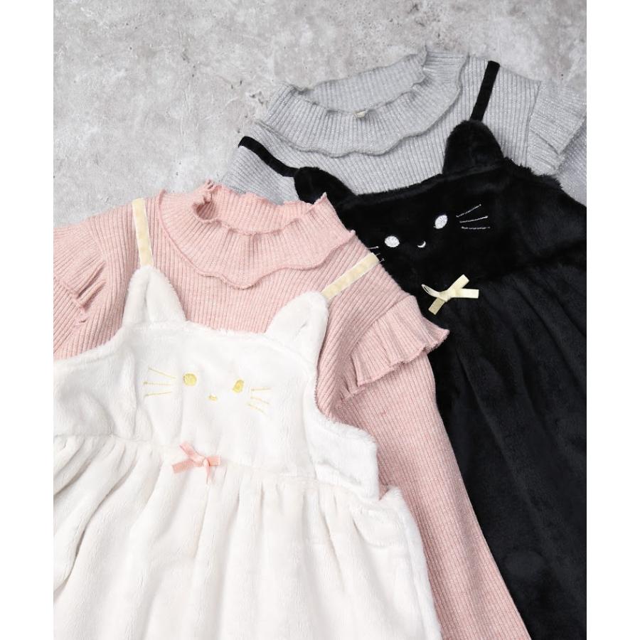●70％OFFセール●ラポシェビスキュイ La poche biscuit ねこチュニック ( 90 100 110 120 130 140 ) アウトレット　セール アウトレット | la poche biscuit | 06
