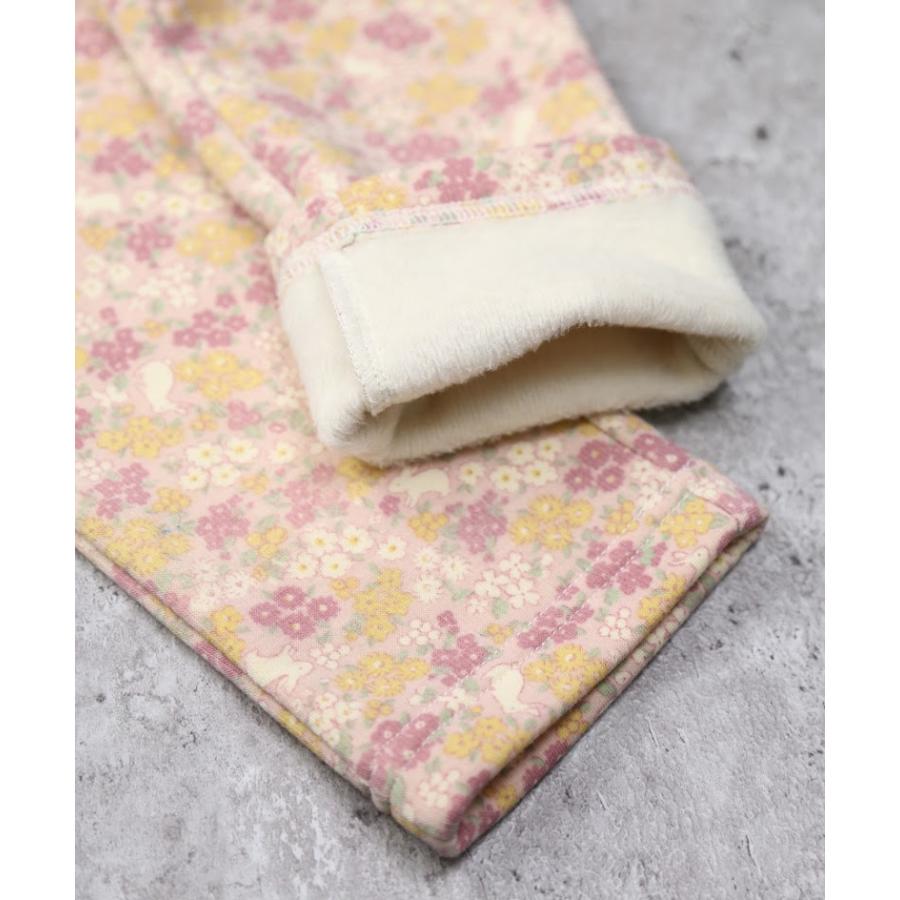 ●50％OFFセール●  ラポシェビスキュイ La poche biscuit 総柄スリムパンツ(裏シャギー) ( 90 100 110 120 130 140 ) 長ズボン アウトレット | la poche biscuit | 10