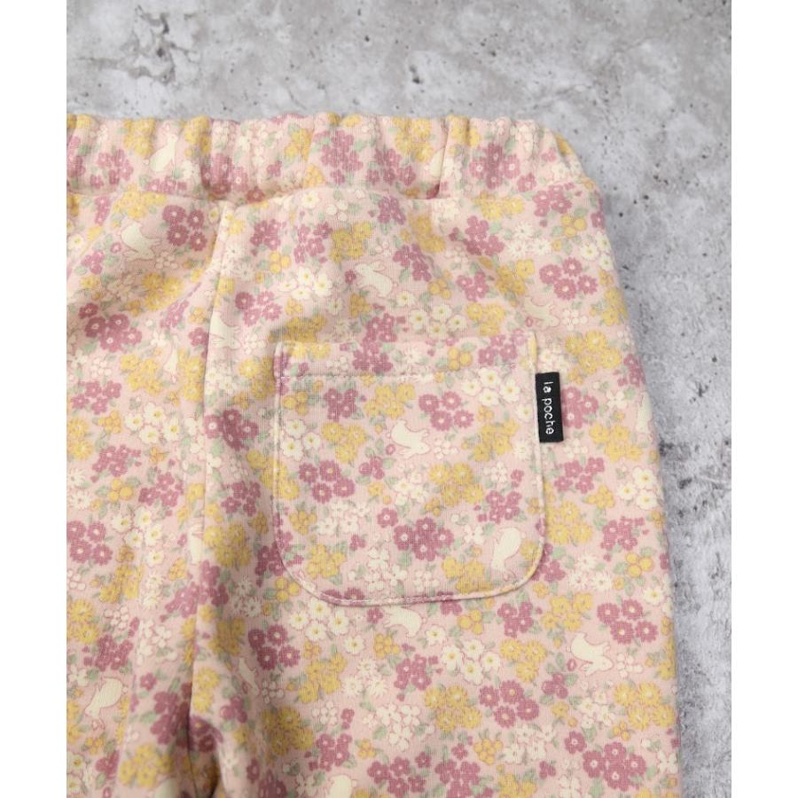 ●50％OFFセール●  ラポシェビスキュイ La poche biscuit 総柄スリムパンツ(裏シャギー) ( 90 100 110 120 130 140 ) 長ズボン アウトレット | la poche biscuit | 11