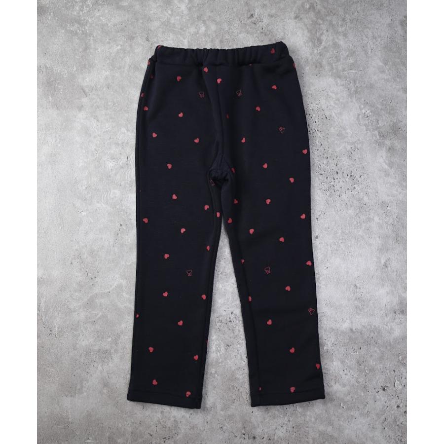 ●50％OFFセール●  ラポシェビスキュイ La poche biscuit 総柄スリムパンツ(裏シャギー) ( 90 100 110 120 130 140 ) 長ズボン アウトレット | la poche biscuit | 03