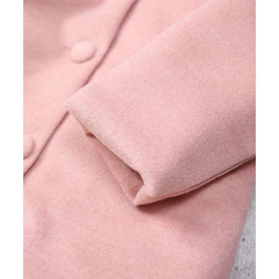 ●50％OFFセール●  ラポシェビスキュイ La poche biscuit うさぎのノーカラーコート ( 90 100 110 120 130 140 ) 子ども服 幼児 アウトレット | la poche biscuit | 06